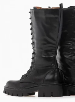 The Fashion Project Μπότες με κορδόνια και φερμουάρ - Μαύρο -Κατάστημα TheFashionProject all day mpotes me kordonia 97501 72t