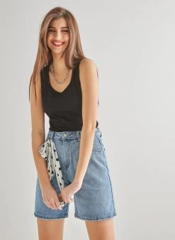 The Fashion Project Μπλούζα αθλητική - Μαύρο -Κατάστημα TheFashionProject basic amaniko athlitiko top 89827 5alv