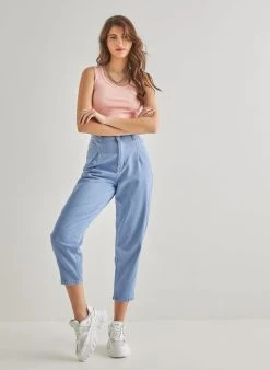 The Fashion Project Μπλούζα αθλητική - Ροζ -Κατάστημα TheFashionProject basic amaniko athlitiko top 89828 kvwm