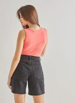 The Fashion Project Μπλούζα αθλητική - Κοραλί -Κατάστημα TheFashionProject basic amaniko athlitiko top 89831 vygx