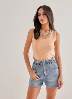 The Fashion Project Μπλούζα αθλητική - Σομόν -Κατάστημα TheFashionProject basic amaniko athlitiko top 89834 8vk4