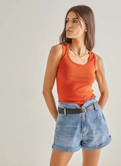 The Fashion Project Μπλούζα αθλητική - Κεραμιδί 8 The Fashion Project Μπλούζα αθλητική - Κεραμιδί -Κατάστημα TheFashionProject basic amaniko athlitiko top 89836 7xkg