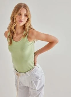 The Fashion Project Μπλούζα αθλητική - Λαχανί -Κατάστημα TheFashionProject basic amaniko athlitiko top 89837 4dcz