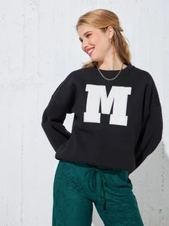 The Fashion Project Φούτερ με στάμπα - Μαύρο