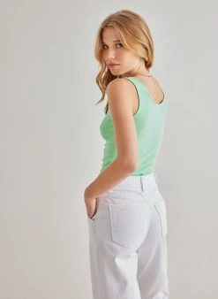 The Fashion Project Μπλούζα αθλητική - Λαχανί -Κατάστημα TheFashionProject basic athlitiki mplouza 86880 f4dk