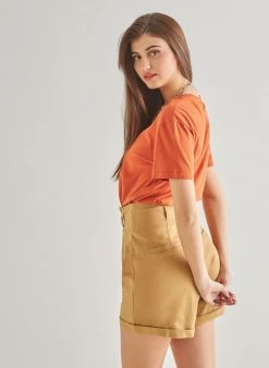 The Fashion Project T-shirt βαμβακερό - Κεραμιδί -Κατάστημα TheFashionProject basic t shirt 89889 6v2o