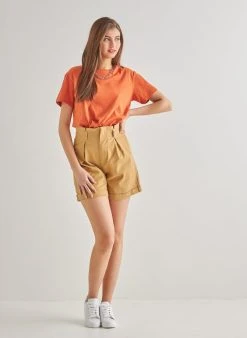 The Fashion Project T-shirt βαμβακερό - Κεραμιδί -Κατάστημα TheFashionProject basic t shirt 89889 db1p