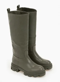 The Fashion Project Μπότες Chunky με φερμουάρ - Χακί -Κατάστημα TheFashionProject casual chunky mpotes 97214 utn1