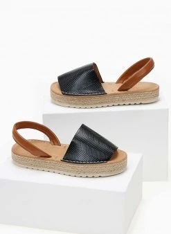 The Fashion Project Εσπαντρίγιες με ανάγλυφο Pattern - Μαύρο -Κατάστημα TheFashionProject espantrigies me anaglufo pattern 103972 665y