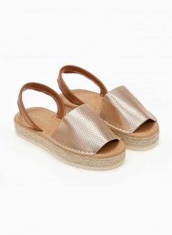 The Fashion Project Εσπαντρίγιες με ανάγλυφο Pattern - Χρυσό -Κατάστημα TheFashionProject espantrigies me anaglufo pattern 103973 6d9v