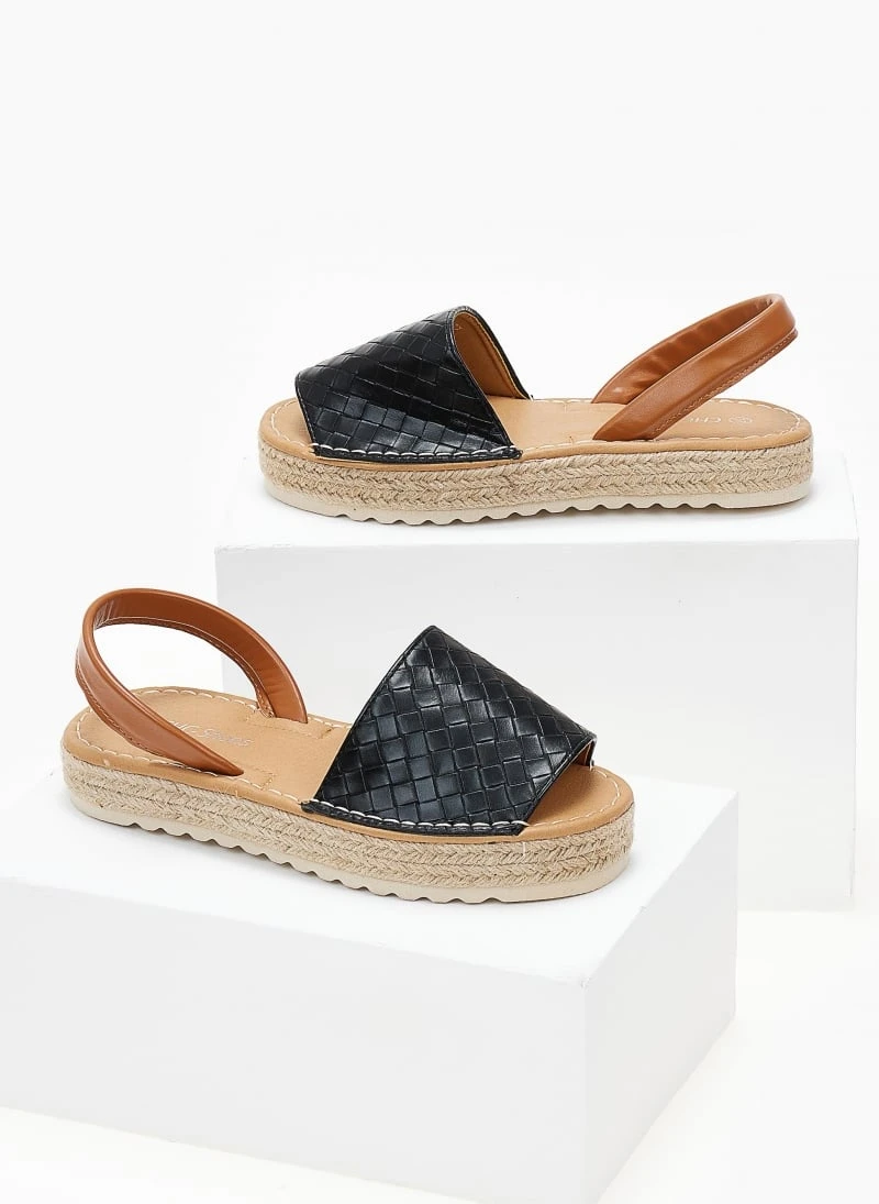 The Fashion Project Εσπαντρίγιες με πλεκτό Pattern - Μαύρο 5 The Fashion Project Εσπαντρίγιες με πλεκτό Pattern - Μαύρο - Image 3