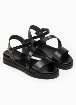 Flatforms δερμάτινα Tfp - Μαύρο