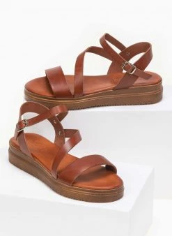Flatforms δερμάτινα Tfp - Ταμπά -Κατάστημα TheFashionProject estil dermatina flatform pedila 91244 kaco