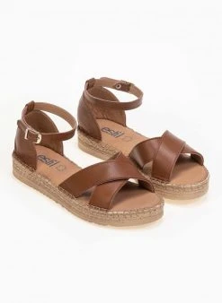 Flatforms δερμάτινα Crossover Estil - Ταμπά