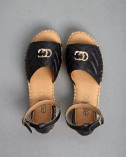 Flatforms καπιτονέ με μπαρέτα Estil - Μαύρο 10 Flatforms καπιτονέ με μπαρέτα Estil - Μαύρο -Κατάστημα TheFashionProject estil flatform kapitone pedila 93459 cz1k