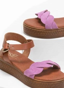 Flatform καστόρινα με μπαρέτα Estil - Λιλά