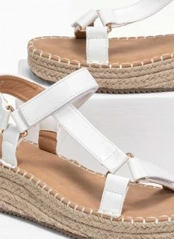 The Fashion Project Flatforms με λουράκι στο πλάι - Λευκό 11 The Fashion Project Flatforms με λουράκι στο πλάι - Λευκό -Κατάστημα TheFashionProject flatform pedila me louraki sto plai 93148 2vld
