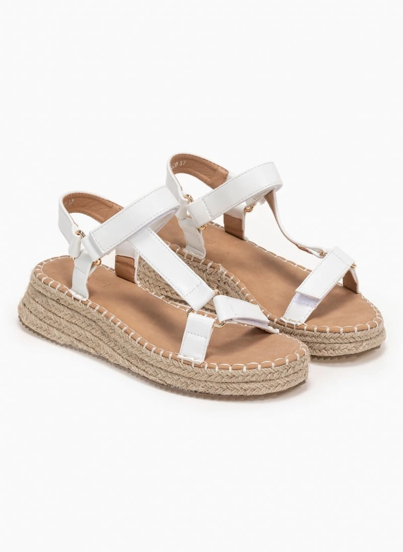 The Fashion Project Flatforms με λουράκι στο πλάι - Λευκό 8 The Fashion Project Flatforms με λουράκι στο πλάι - Λευκό - Image 6