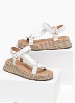 The Fashion Project Flatforms με λουράκι στο πλάι - Λευκό 13 The Fashion Project Flatforms με λουράκι στο πλάι - Λευκό -Κατάστημα TheFashionProject flatform pedila me louraki sto plai 93148 pbnr