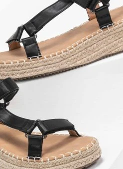 The Fashion Project Flatforms με λουράκι στο πλάι - Μαύρο -Κατάστημα TheFashionProject flatform pedila me louraki sto plai 93149 k7l5