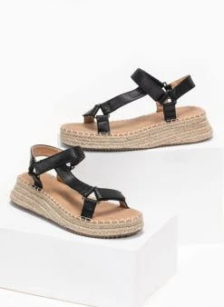 The Fashion Project Flatforms με λουράκι στο πλάι - Μαύρο -Κατάστημα TheFashionProject flatform pedila me louraki sto plai 93149 w8m5