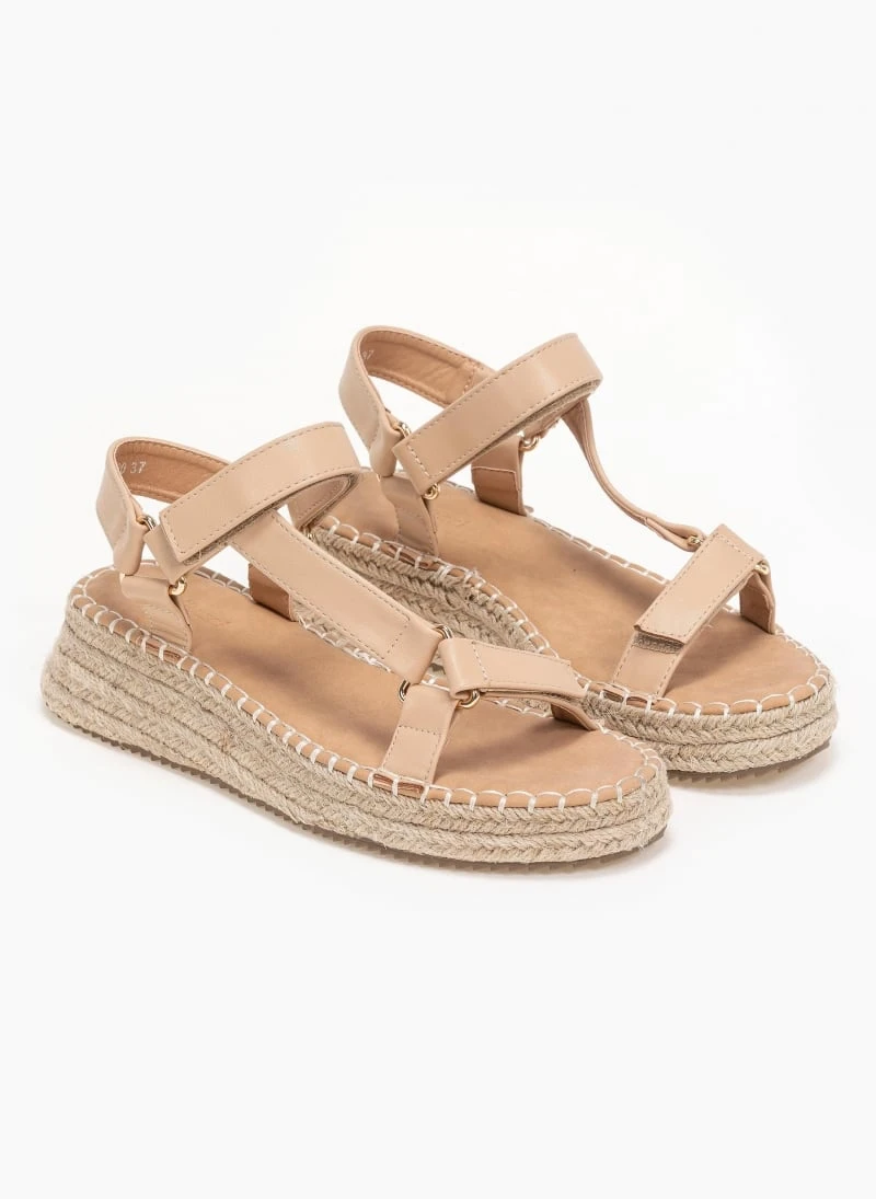 The Fashion Project Flatforms με λουράκι στο πλάι - Μπεζ 7 The Fashion Project Flatforms με λουράκι στο πλάι - Μπεζ - Image 5