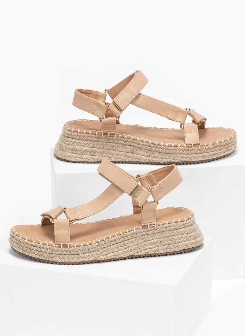 The Fashion Project Flatforms με λουράκι στο πλάι - Μπεζ 8 The Fashion Project Flatforms με λουράκι στο πλάι - Μπεζ - Image 6