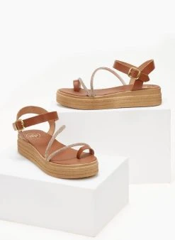 Flatforms με μπαρέτα και στρας Tfp - Ταμπά -Κατάστημα TheFashionProject flatform pedila tfp me mpareta kai strass 105805 lzvc