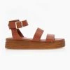 Flatforms δερμάτινα με φάσες Estil - Κάμελ -Κατάστημα TheFashionProject flatforms estil dermatina me fardies fases 101170 gkkf