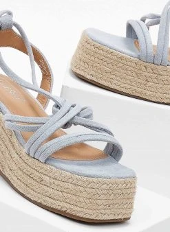 The Fashion Project Flatforms με Lace Up δέσιμο - Γαλάζιο -Κατάστημα TheFashionProject flatforms me lace up desimo 101522 khzt