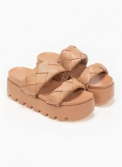 The Fashion Project Flatforms με πλεκτό σχέδιο στις φάσες - Κάμελ -Κατάστημα TheFashionProject flatforms me plekto sxedio stis fases 88763 0abc