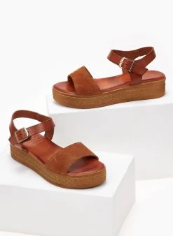Flatforms με καστόρινη φάσα Tfp - Ταμπά -Κατάστημα TheFashionProject flatforms tfp me kastorini fasa 102007 96yj