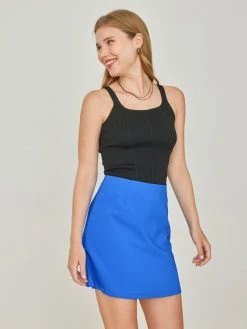 Noobass Φούστα μίνι σε άλφα γραμμή - Μπλε