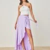 The Fashion Project Φούστα μάξι με δέσιμο - Λιλά -Κατάστημα TheFashionProject fousta me desimo kai volan 103702 rett