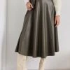 The Fashion Project Φούστα μίντι δερματίνη με ζώνη - Χακί -Κατάστημα TheFashionProject fousta minti dermatini me zwni 109717 4252