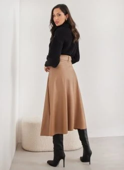 The Fashion Project Φούστα μίντι δερματίνη με ζώνη - Κάμελ 9 The Fashion Project Φούστα μίντι δερματίνη με ζώνη - Κάμελ -Κατάστημα TheFashionProject fousta minti dermatini me zwni 109719 uynr