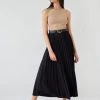 The Fashion Project Φούστα μίντι πλισέ με ζώνη - Μαύρο -Κατάστημα TheFashionProject fousta minti plise me zwni 111806 27c2