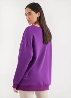Noobass Φούτερ Oversized με ανοιχτή λαιμόκοψη - Μωβ 10 Noobass Φούτερ Oversized με ανοιχτή λαιμόκοψη - Μωβ -Κατάστημα TheFashionProject fouter oversized me anoixti laimokopsi 109817 95n1