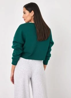 Noobass Φούτερ σε Cropped γραμμή - Κυπαρισσί -Κατάστημα TheFashionProject fouter se cropped grammi 109821 6bjr