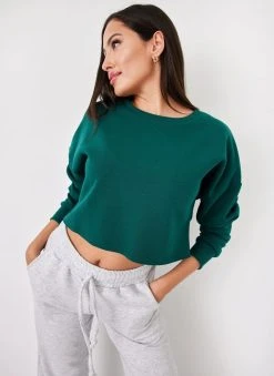 Noobass Φούτερ σε Cropped γραμμή - Κυπαρισσί