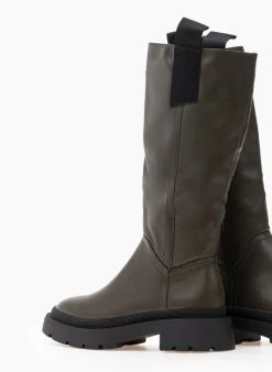 The Fashion Project Μπότες Chunky με θηλάκια - Χακί -Κατάστημα TheFashionProject isies mpotes me trakterwti sola 97633 cl0h