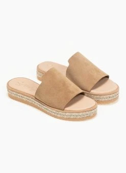 The Fashion Project Flatforms καστόρινα με σχοινί στη σόλα - Πούρο