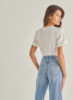 The Fashion Project T-shirt με στάμπα και πέτρες - Λευκό -Κατάστημα TheFashionProject kontomaniki mplouza me petres 90004 h96w