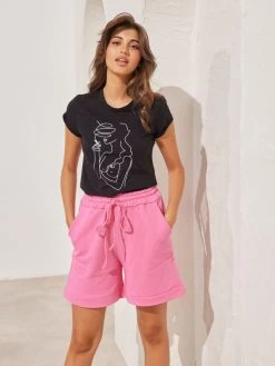 The Fashion Project T-shirt με στάμπα - Μαύρο -Κατάστημα TheFashionProject kontomaniki mplouza me stampa 87517 y036