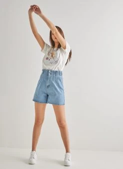 The Fashion Project T-shirt με στάμπα και πέτρες - Λευκό -Κατάστημα TheFashionProject kontomaniki mplouza me stampa kai petres 89997 58y0