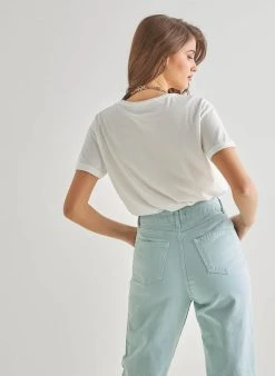 The Fashion Project T-shirt με στάμπα και χάντρες - Λευκό 7 The Fashion Project T-shirt με στάμπα και χάντρες - Λευκό -Κατάστημα TheFashionProject kontomaniki mplouza me xantres 89994 ulzy