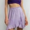 Φούστα μίνι με βολάν NAIBA 29-018M - Λιλά -Κατάστημα TheFashionProject mini fousta me volan 29 018m 92473 9otk