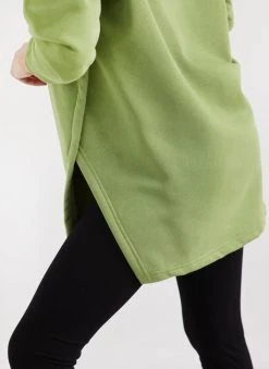 Noobass Φούτερ Oversized με κουκούλα - Lime 16 Noobass Φούτερ Oversized με κουκούλα - Lime -Κατάστημα TheFashionProject mplouza fouter oversized me anoigma 109828 5dai