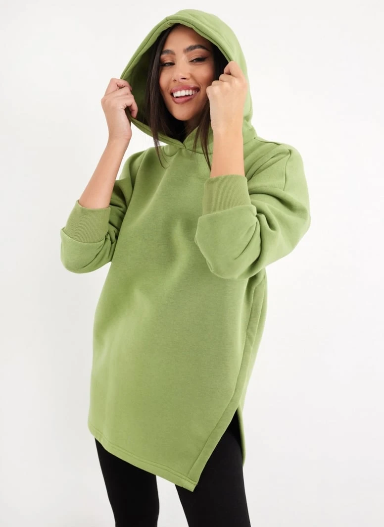 Noobass Φούτερ Oversized με κουκούλα - Lime 4 Noobass Φούτερ Oversized με κουκούλα - Lime - Image 2