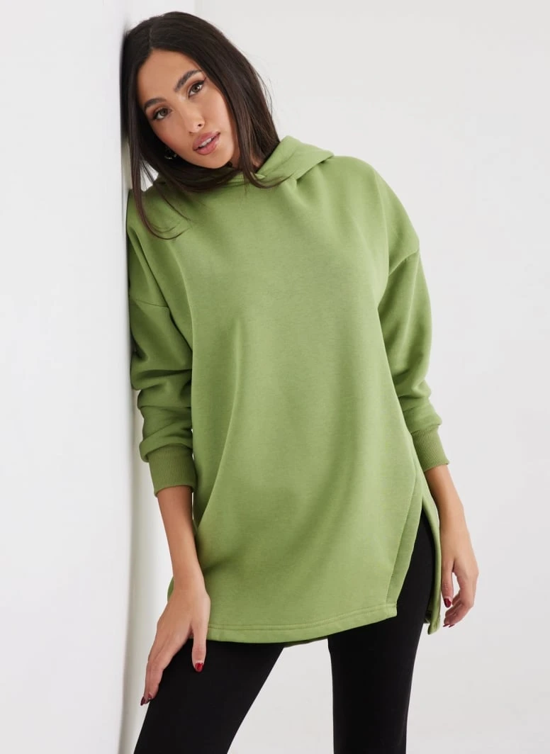 Noobass Φούτερ Oversized με κουκούλα - Lime 7 Noobass Φούτερ Oversized με κουκούλα - Lime - Image 5